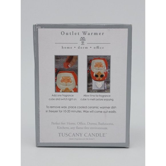 Tuscany Candle Santa with Gingerbread Man Outlet  Fragrance Warmer New in Box - Picture 3 of 5
